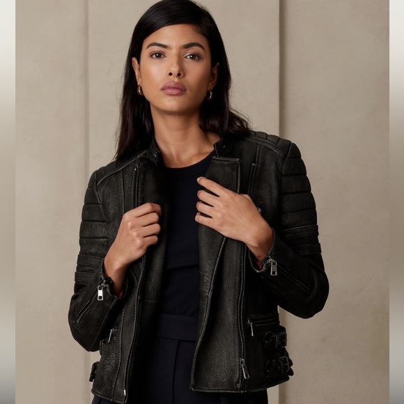 Banana Republic Genuine leather moto jacket - Picture 2 of 11